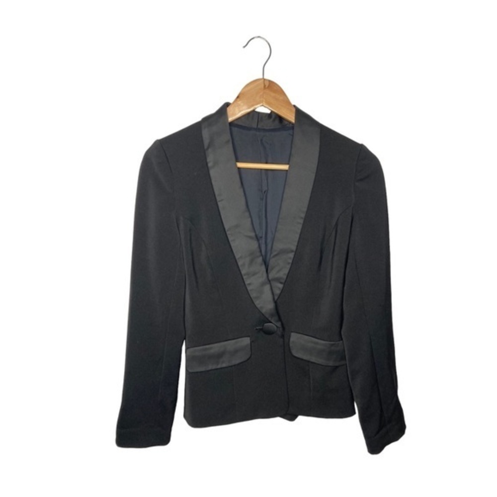 Custom Made Front Button Tuxedo Blazer Suit Jacket | Small